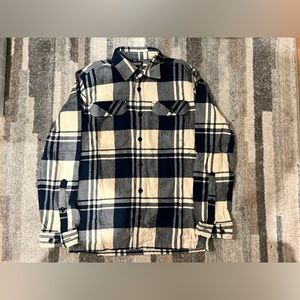 Patagonia Fjord Flannel in Blue/White